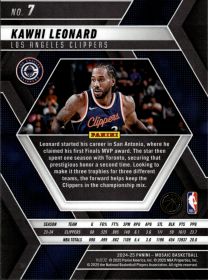 Kawhi Leonard - Panini Mosaic Base Set 2024-25, Nr. 7