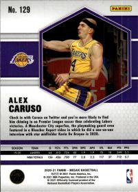 Alex Caruso - Panini Mosaic Base Set 2020-21, Nr. 129