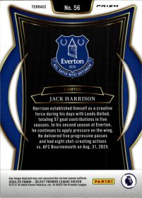 Jack Harrison - Panini Select Premier League Terrace 2024-25, Nr. 56 – Red
