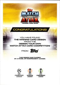Phil Foden - Topps Match Attax UEFA Club Competitions Design Your Own Card Winner 2025-26, Nr. MAW 1