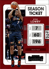 Kyle Lowry - Panini Contenders Season Ticket 2021-22, Nr. 23