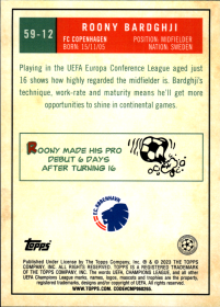 Roony Bardghji - Topps Chrome UEFA Club Competitions 1959 Topps 2022-23, Nr. 59-12 – Rookie Card