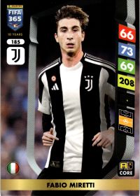 Fabio Miretti - Panini Adrenalyn XL FIFA 365 Base Set 2025, Nr. 185