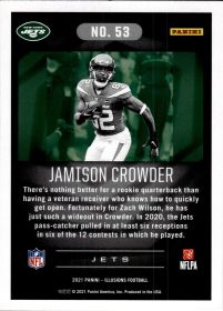 Jamison Crowder - Panini Illusions Base Set 2021, Nr. 53 – Trophy Collection Emerald