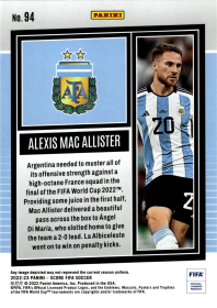 Alexis Mac Allister - Panini Score FIFA Base Set 2022-23, Nr. 94