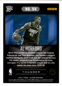 Al Horford - Panini Illusions Base Set 2020-21, Nr. 54