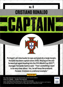 Cristiano Ronaldo - Panini Score FIFA Captains 2022-23, Nr. 8 – Insert