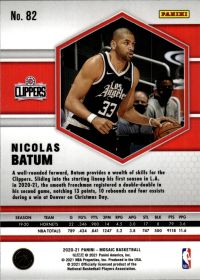 Nicolas Batum - Panini Mosaic Base Set 2020-21, Nr. 82