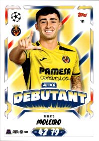 Alberto Moleiro - Topps Match Attax UEFA Club Competitions Attax Debutant 2026-27, Nr. 161