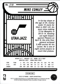 Mike Conley - Panini Hoops Base Set 2022-23, Nr. 218