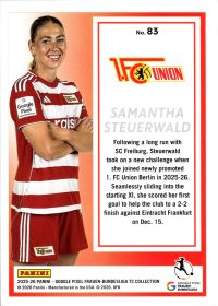 Samantha Steuerwald - Panini Frauen-Bundesliga TC Collection Base Set 2025-26, Nr. 83