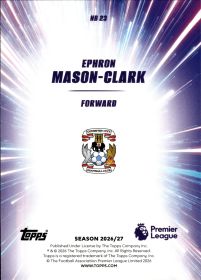 Ephron Mason-Clark - Topps Flagship Premier League Nitro Boost 2026-27, Nr. NB 23 – Rookie Card, Insert