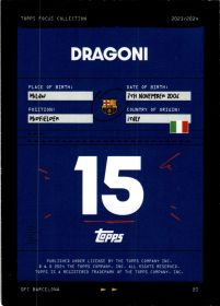 Giulia Dragoni - Topps Focus FC Barcelona Base Set 2023-24, Nr. 20 – Rookie Card