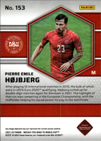 Pierre Emile Højbjerg - Panini Mosaic FIFA Road to World Cup Base Set 2021-22, Nr. 153