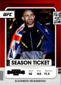 Alexander Volkanovski - Panini Chronicles UFC Contenders Season Ticket 2022, Nr. 103