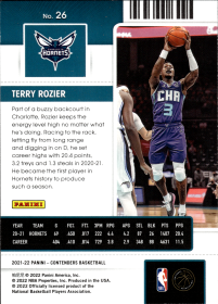 Terry Rozier - Panini Contenders Season Ticket 2021-22, Nr. 26