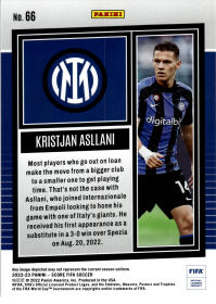 Kristjan Asllani - Panini Score FIFA Base Set 2022-23, Nr. 66