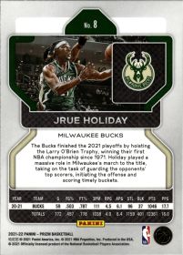 Jrue Holiday - Panini Prizm Base Set 2021-22, Nr. 8