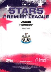 Jacob Ramsey - Topps Flagship Premier League Stars of the Premier League 2026-27, Nr. SPL 19 – Insert