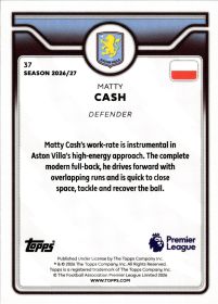 Matty Cash - Topps Flagship Premier League Base Set 2026-27, Nr. 37