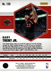 Gary Trent Jr. - Panini Mosaic Base Set 2020-21, Nr. 135