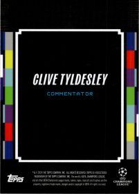 Clive Tyldesley - Topps Decades UEFA Club Competitions Planet Football 2024-25