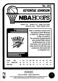 Keyontae Johnson - Panini Hoops Base Set 2023-24, Nr. 263 – Rookie Card