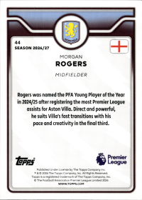 Morgan Rogers - Topps Flagship Premier League Base Set 2026-27, Nr. 44