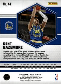 Kent Bazemore - Panini Mosaic Base Set 2020-21, Nr. 44
