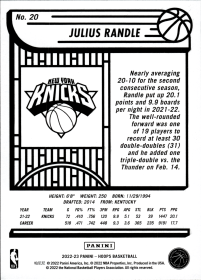 Julius Randle - Panini Hoops Base Set 2022-23, Nr. 20