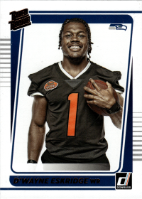 D'Wayne Eskridge - Panini Donruss Base Set 2021, Nr. 276 – Rated Rookie Portrait Variation