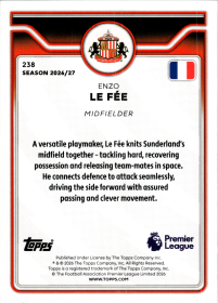 Enzo Le Fée - Topps Flagship Premier League Base Set 2026-27, Nr. 238