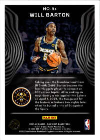 Will Barton - Panini Illusions Base Set 2021-22, Nr. 24