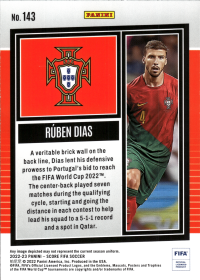 Rúben Dias - Panini Score FIFA Base Set 2022-23, Nr. 143