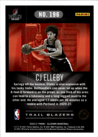 CJ Elleby - Panini Illusions Base Set 2020-21, Nr. 196 – Rookie Card