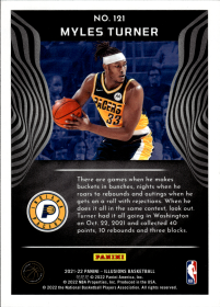 Myles Turner - Panini Illusions Base Set 2021-22, Nr. 121