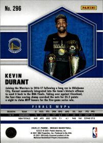 Kevin Durant - Panini Mosaic Finals MVPs 2020-21, Nr. 296 – Insert