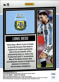 Lionel Messi - Panini Score FIFA Base Set 2022-23, Nr. 15