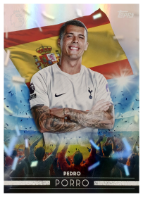 Pedro Porro - Topps Flagship Premier League Flying the Flag 2026-27, Nr. FF 24 – Insert