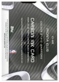 Monta Ellis - Topps Chrome Black Carbon Ink Autographs 2025-26, Nr. CI-ME – Autogramm, Nummeriert, White Refractor