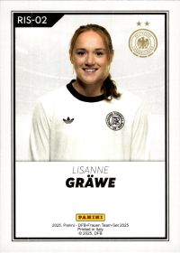 Lisanne Gräwe - Panini DFB-Frauen Team-Set RIS 2025, Nr. RIS-02 – Insert