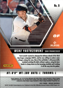 Mike Yastrzemski - Panini Mosaic Base Set 2021, Nr. 9