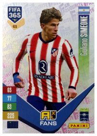 Giuliano Simeone - Panini Adrenalyn XL FIFA 365 Fan Favourites 2026-27, Nr. 425 – Insert