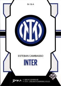 Esteban Cambiasso - DAKA Inter Top Audience Base Set 2025-26, Nr. IN-16-A