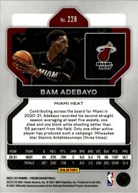 Bam Adebayo - Panini Prizm Base Set 2021-22, Nr. 228