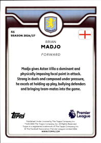 Brian Madjo - Topps Flagship Premier League Base Set 2026-27, Nr. 46 – Rookie Card