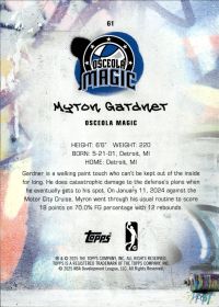 Myron Gardner - Topps G League Base Set 2024-25, Nr. 61