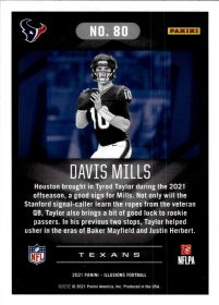 Davis Mills - Panini Illusions Base Set 2021, Nr. 80 – Rookie Card