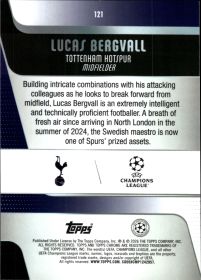 Lucas Bergvall - Topps Chrome UEFA Club Competitions Base Set 2025-26, Nr. 121