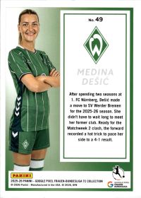 Medina Dešić - Panini Frauen-Bundesliga TC Collection Base Set 2025-26, Nr. 49